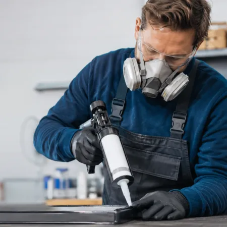 man med mask