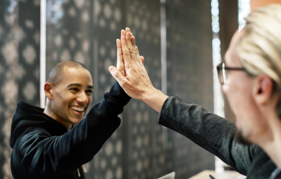 high five