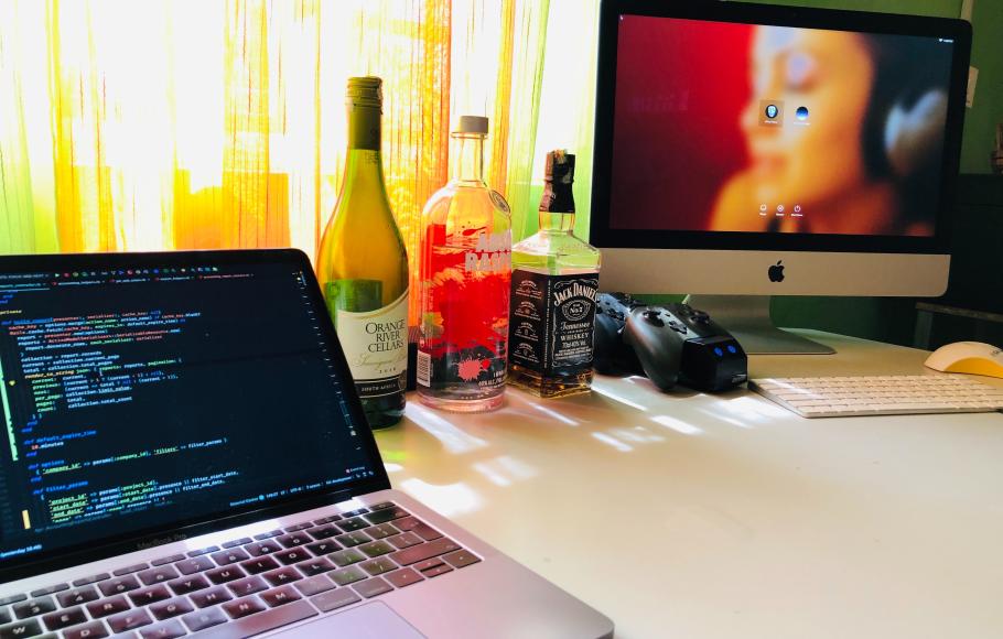 alkohol vid dator