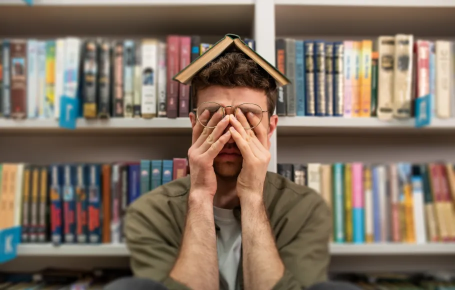 Stressad student