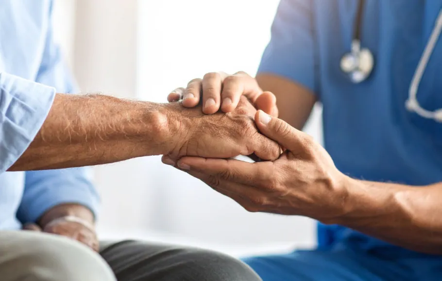 läkare och patient