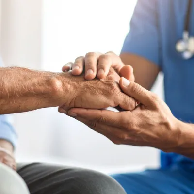 läkare och patient