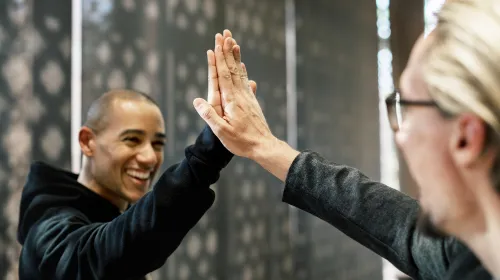 high five