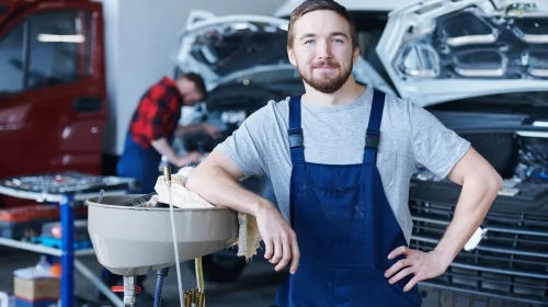 happy repairman