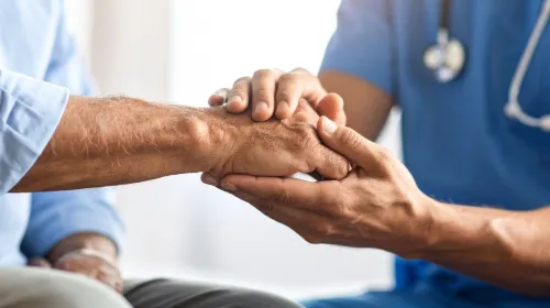 läkare och patient